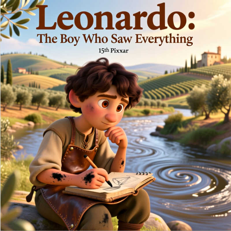 Leonardo: The Boy Who Saw Everything- Book Cover