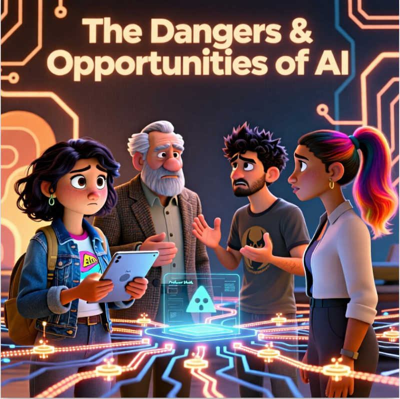The Dangers & Opportunities of AI: Book Cover